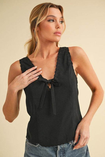 Karis Eyelet Tank - Shop Style & More | Fresh Looks, Everyday Deals & Free Shipping