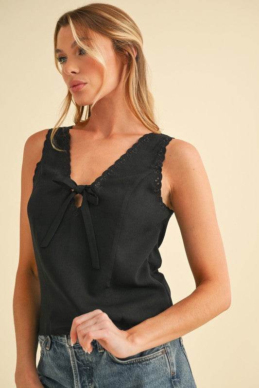 Karis Eyelet Tank - Shop Style & More | Fresh Looks, Everyday Deals & Free Shipping