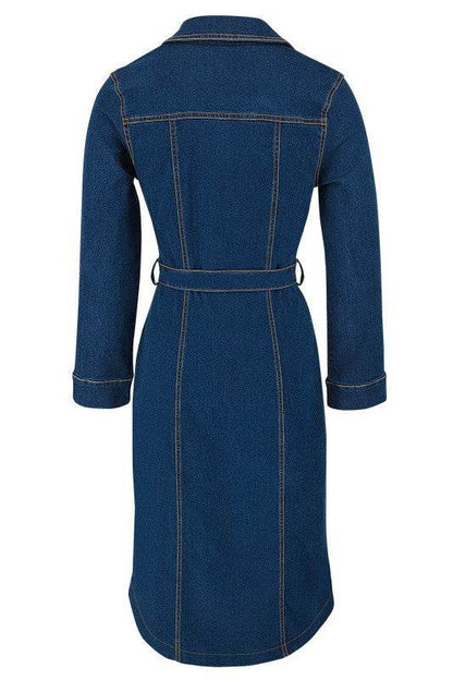 WOMEN FASHION DENIM LONG MAXI DRESS - Shop Style & More | Fresh Looks, Everyday Deals & Free Shipping