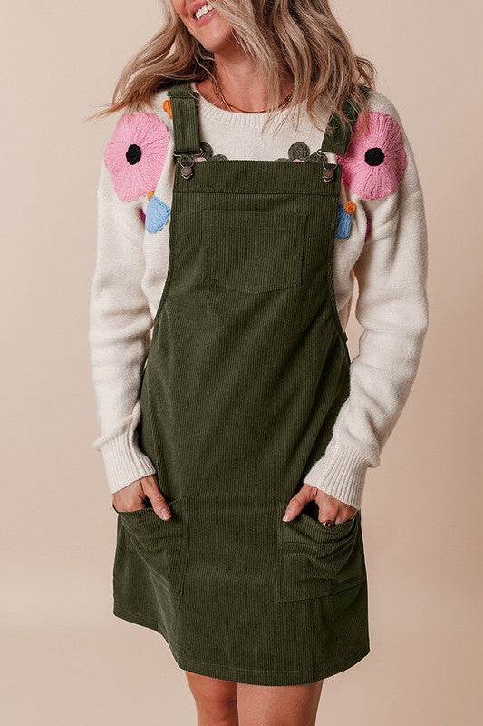 Women Front Pockets Sleeveless Overall Dress - Shop Style & More | Fresh Looks, Everyday Deals & Free Shipping
