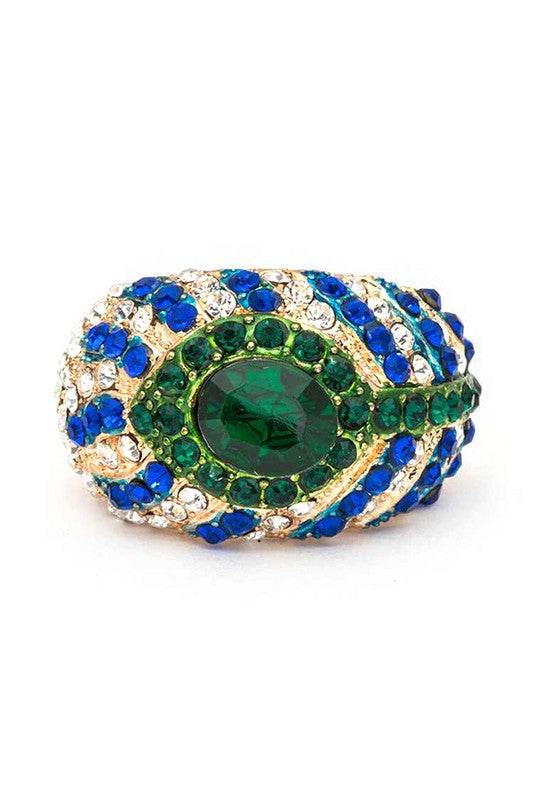 Crystal Feather Stretch Ring - Shop Style & More | Fresh Looks, Everyday Deals & Free Shipping