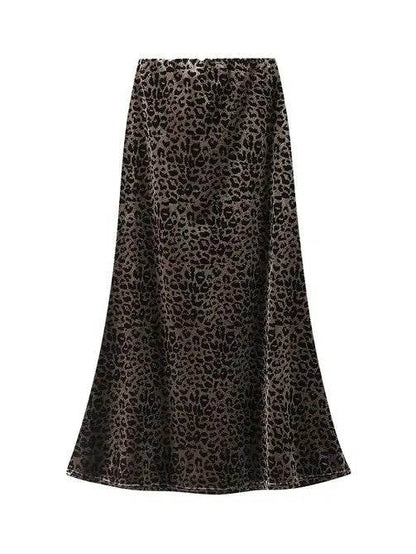 Velvet leopard midi skirt - Shop Style & More | Fresh Looks, Everyday Deals & Free Shipping