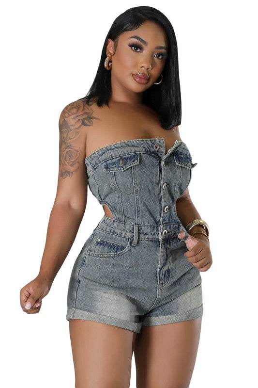 WOMEN FASHION DENIM ROMPERS - Shop Style & More | Fresh Looks, Everyday Deals & Free Shipping