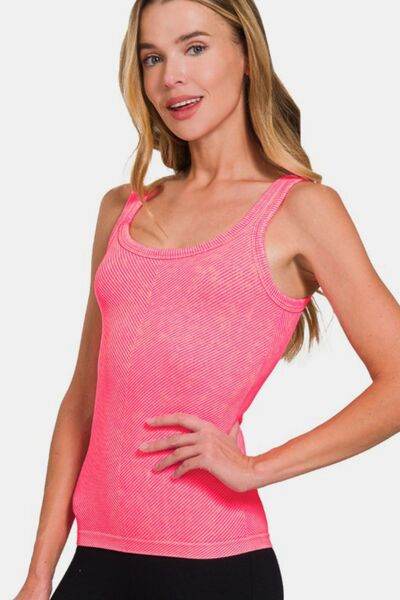 Zenana Ribbed Scoop Neck Tank - Shop Style & More | Fresh Looks, Everyday Deals & Free Shipping