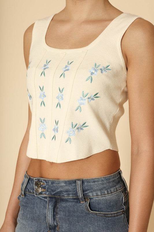 Floral corset tank top - Shop Style & More | Fresh Looks, Everyday Deals & Free Shipping