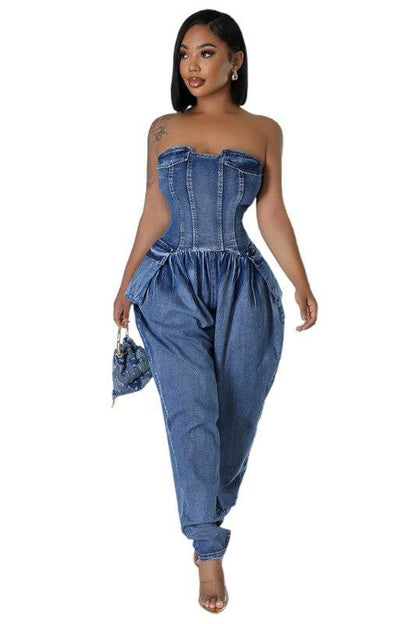 WOMEN FASHION DENIM JUMPSUIT - Shop Style & More | Fresh Looks, Everyday Deals & Free Shipping