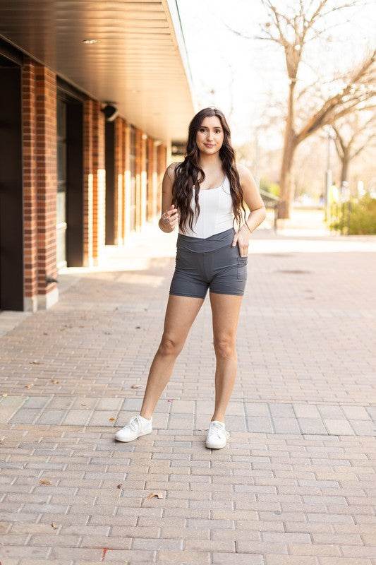 The Caleigh Charcoal Biker 5 Round 2 - Shop Style & More | Fresh Looks, Everyday Deals & Free Shipping