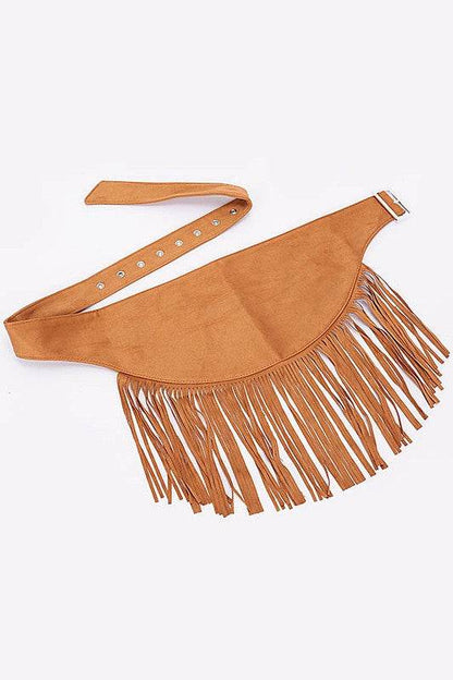 Faux Suede Fringe Western Belt - Shop Style & More | Fresh Looks, Everyday Deals & Free Shipping