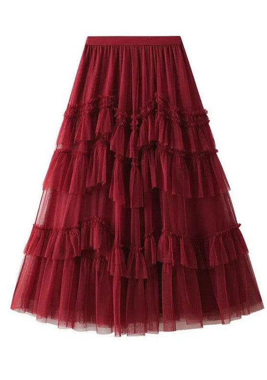 Ruffle chiffon midi skirt - Shop Style & More | Fresh Looks, Everyday Deals & Free Shipping