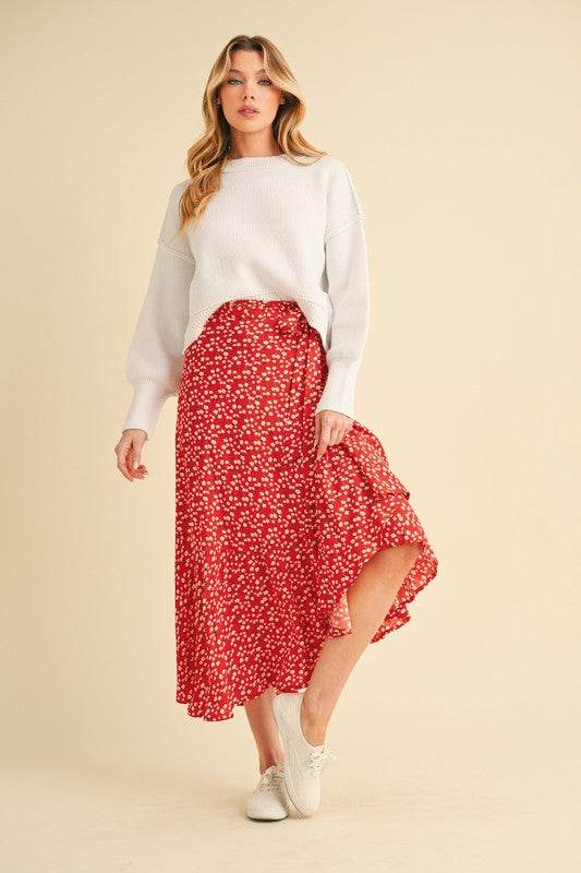 Berti Floral Wrap Skirt - Shop Style & More | Fresh Looks, Everyday Deals & Free Shipping