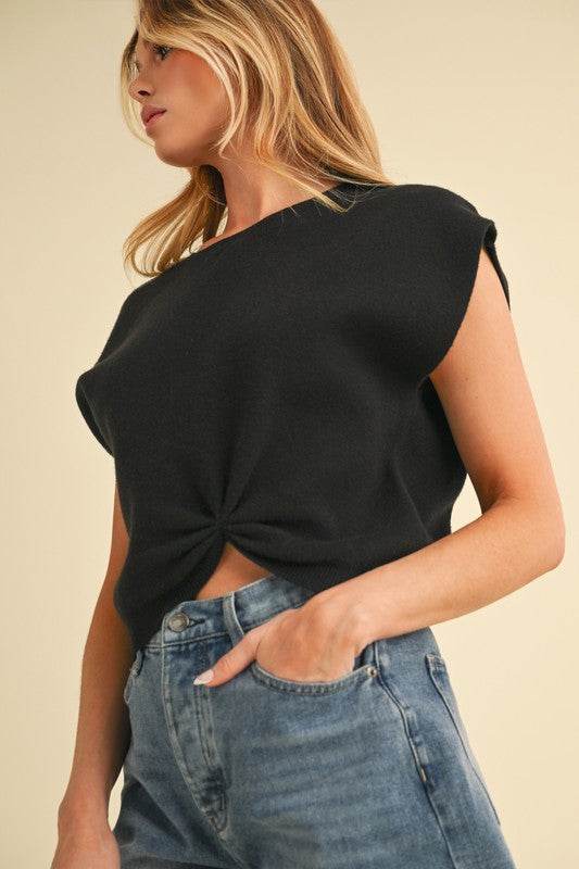 Iana Short Sleeve Knotted Top - Shop Style & More | Fresh Looks, Everyday Deals & Free Shipping