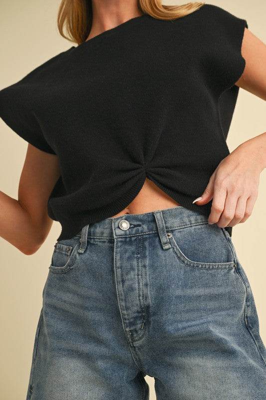 Iana Short Sleeve Knotted Top - Shop Style & More | Fresh Looks, Everyday Deals & Free Shipping