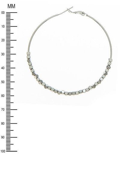 60MM Dainty Nugget Slider Hoop Earrings - Shop Style & More | Fresh Looks, Everyday Deals & Free Shipping