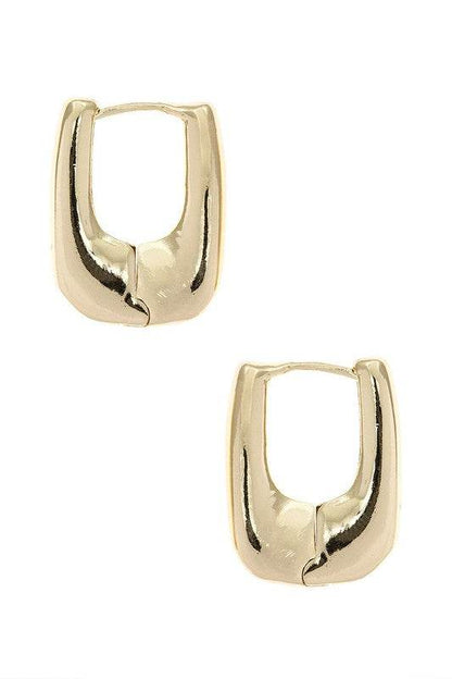 Chunky Square Drop Hoop Earrings - Shop Style & More | Fresh Looks, Everyday Deals & Free Shipping