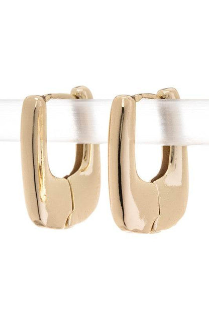 Chunky Square Drop Hoop Earrings - Shop Style & More | Fresh Looks, Everyday Deals & Free Shipping