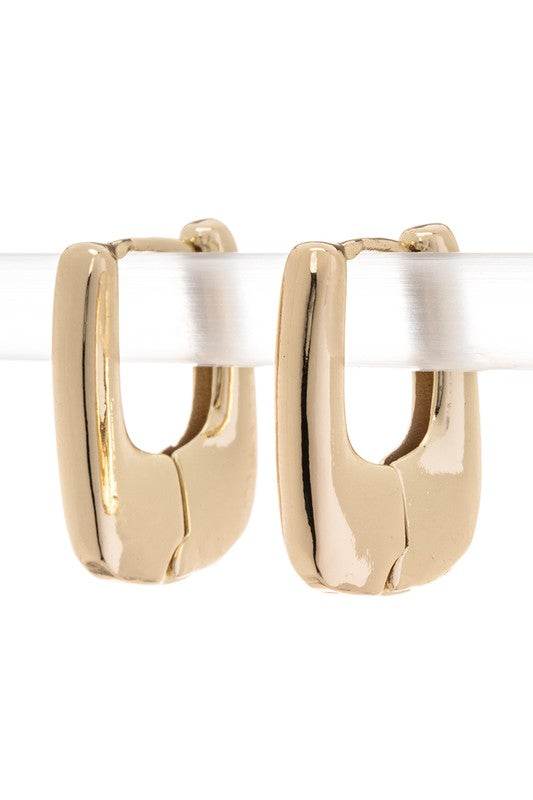 Chunky Square Drop Hoop Earrings - Shop Style & More | Fresh Looks, Everyday Deals & Free Shipping