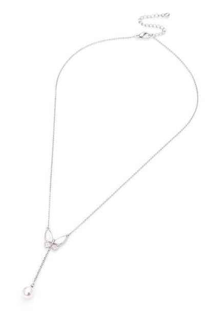 MOP Butterfly Pearl Drop Pendant Necklace - Shop Style & More | Fresh Looks, Everyday Deals & Free Shipping