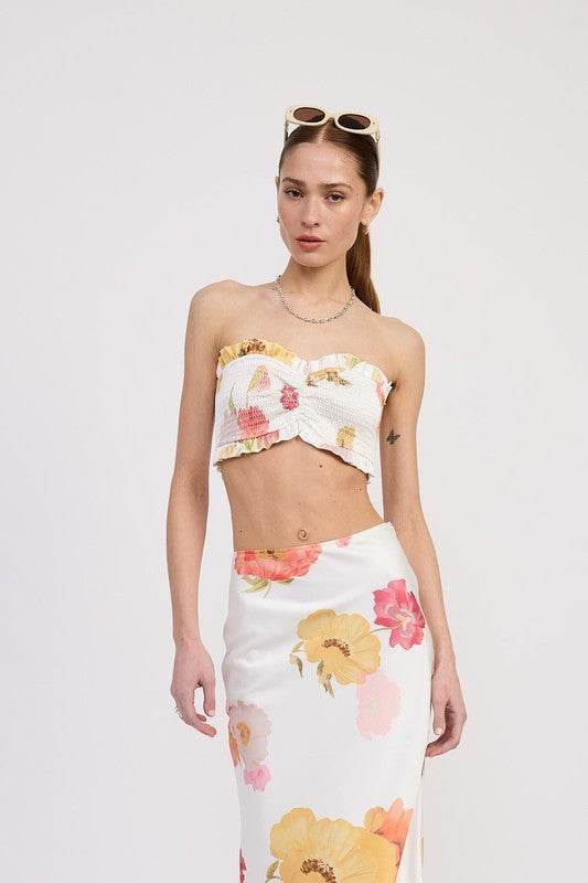 SMOCKED CROP TUBE TOP - Shop Style & More | Fresh Looks, Everyday Deals & Free Shipping
