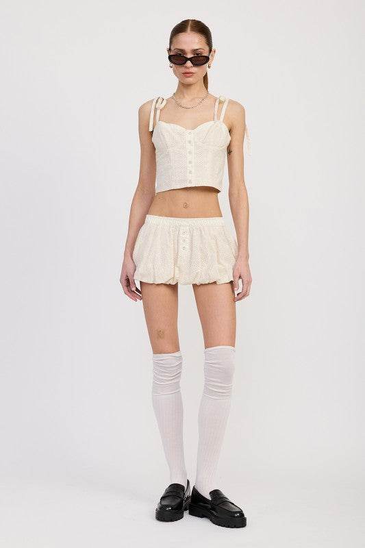 BUBBLE MINI SKIRT WITH ELASTIC WAISTBAND - Shop Style & More | Fresh Looks, Everyday Deals & Free Shipping