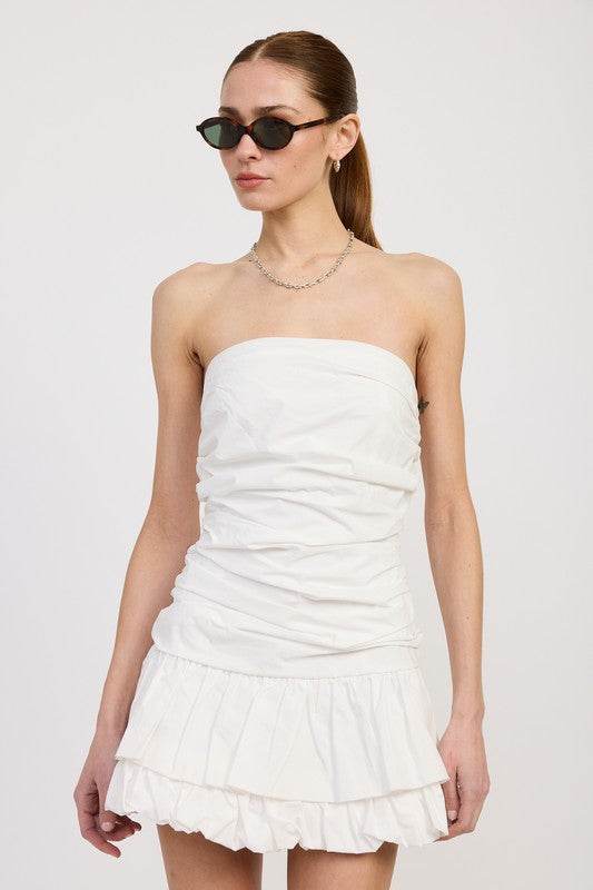 POPLIN TUBE DRESS WITH BACK TIE - Shop Style & More | Fresh Looks, Everyday Deals & Free Shipping