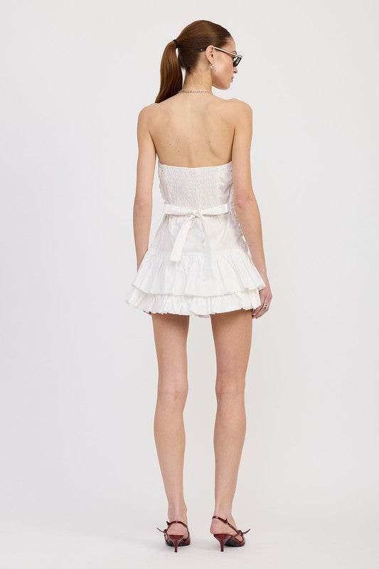 POPLIN TUBE DRESS WITH BACK TIE - Shop Style & More | Fresh Looks, Everyday Deals & Free Shipping