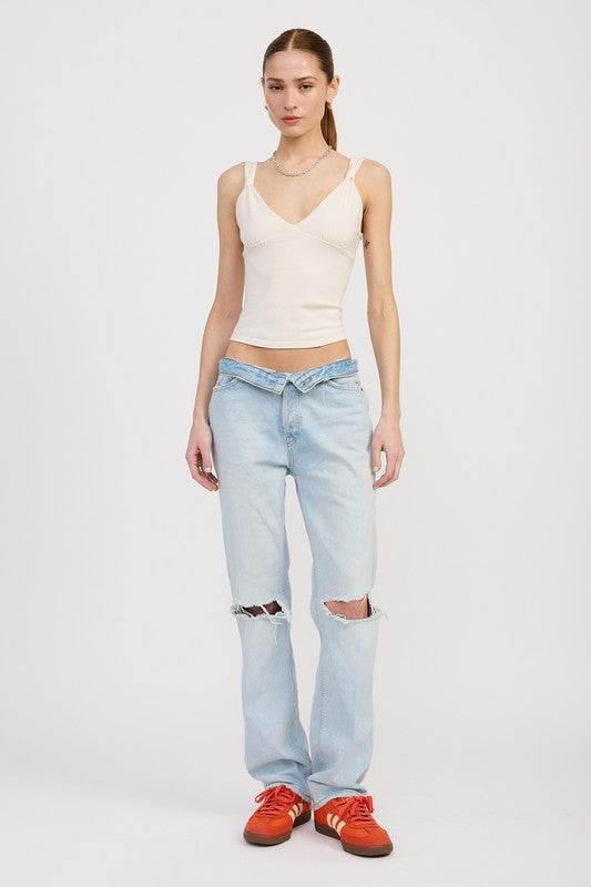 V NECK CAMI TOP - Shop Style & More | Fresh Looks, Everyday Deals & Free Shipping