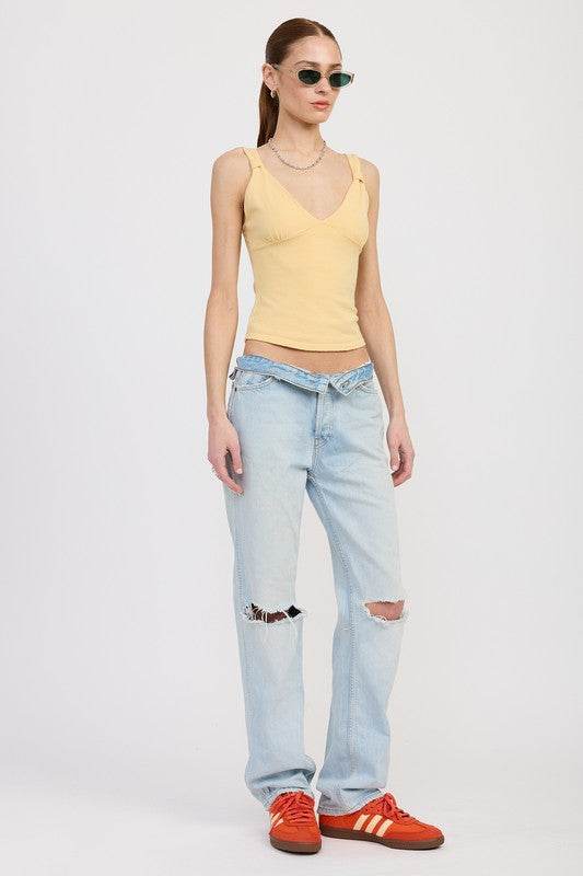 V NECK CAMI TOP - Shop Style & More | Fresh Looks, Everyday Deals & Free Shipping