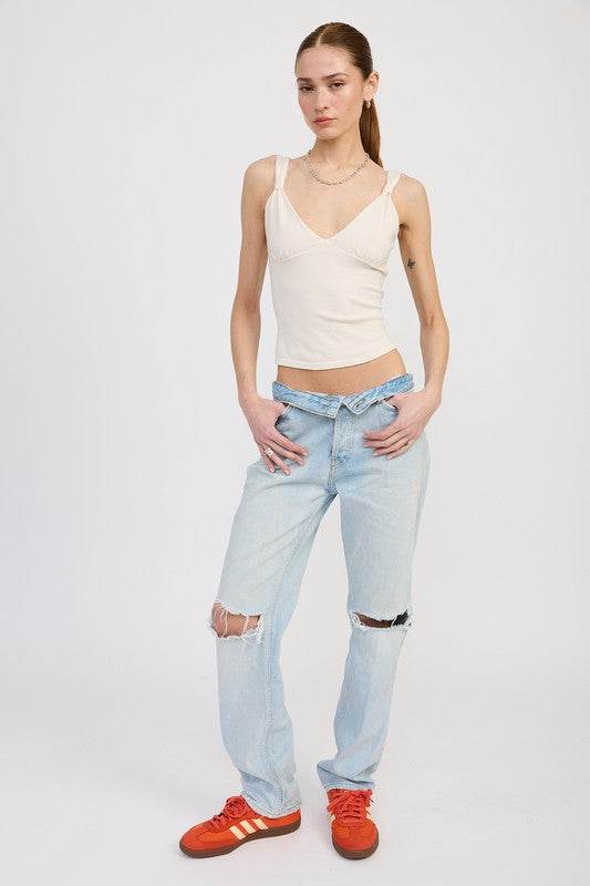 V NECK CAMI TOP - Shop Style & More | Fresh Looks, Everyday Deals & Free Shipping