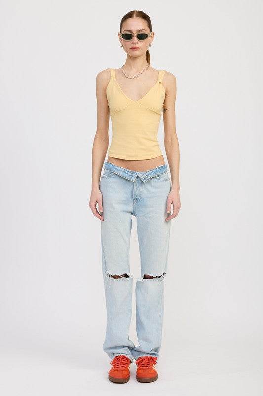 V NECK CAMI TOP - Shop Style & More | Fresh Looks, Everyday Deals & Free Shipping