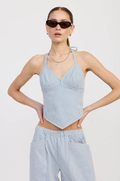 HALTER NECK BUSTIER TOP - Shop Style & More | Fresh Looks, Everyday Deals & Free Shipping