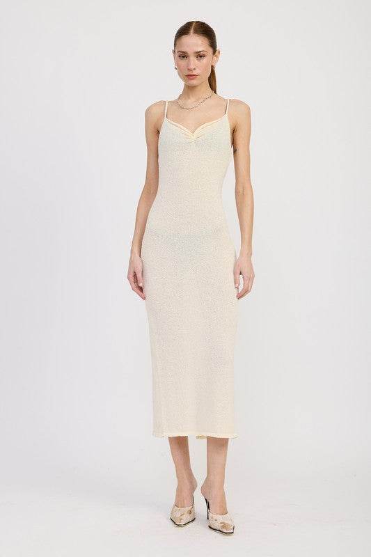 SPAGHETTI STRAP MIDI DRESS - Shop Style & More | Fresh Looks, Everyday Deals & Free Shipping