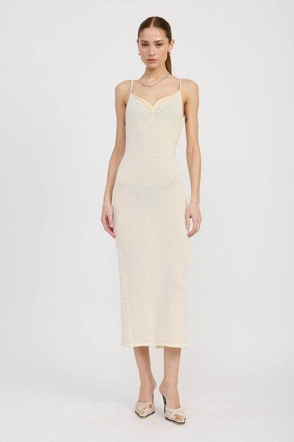 SPAGHETTI STRAP MIDI DRESS - Shop Style & More | Fresh Looks, Everyday Deals & Free Shipping