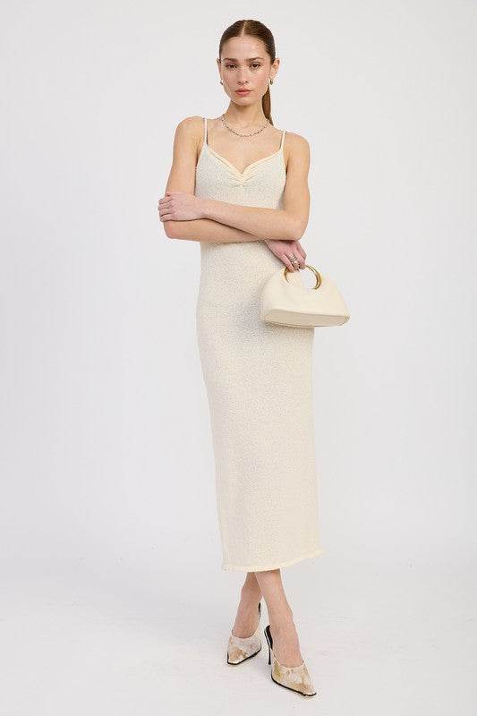 SPAGHETTI STRAP MIDI DRESS - Shop Style & More | Fresh Looks, Everyday Deals & Free Shipping