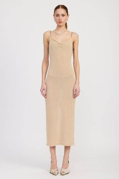 SPAGHETTI STRAP MIDI DRESS - Shop Style & More | Fresh Looks, Everyday Deals & Free Shipping