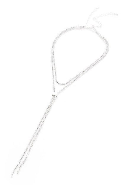 Layered Rhinestone Extra Fine Dainty Necklace - Shop Style & More | Fresh Looks, Everyday Deals & Free Shipping