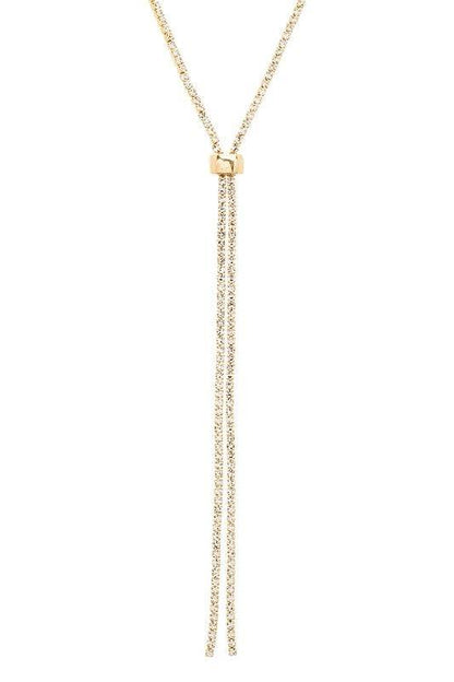 Layered Rhinestone Extra Fine Dainty Necklace - Shop Style & More | Fresh Looks, Everyday Deals & Free Shipping