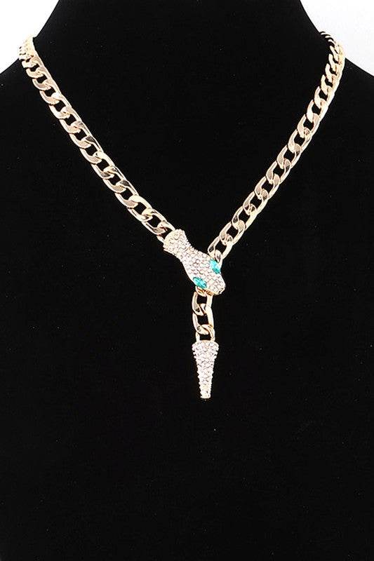 Crystal Snake Iconic Necklace - Shop Style & More | Fresh Looks, Everyday Deals & Free Shipping
