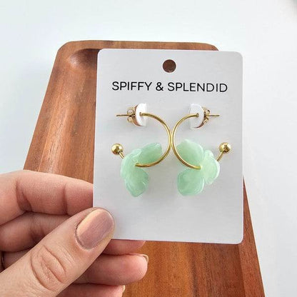 Magnolia Hoops - Sage - Shop Style & More | Fresh Looks, Everyday Deals & Free Shipping