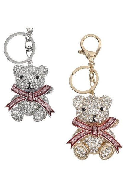 Sparkling Teddy Bear Keychain - Shop Style & More | Fresh Looks, Everyday Deals & Free Shipping