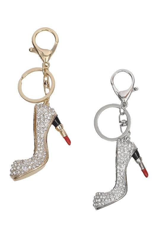 Sparkling High Heel & Lipstick Keychain - Shop Style & More | Fresh Looks, Everyday Deals & Free Shipping