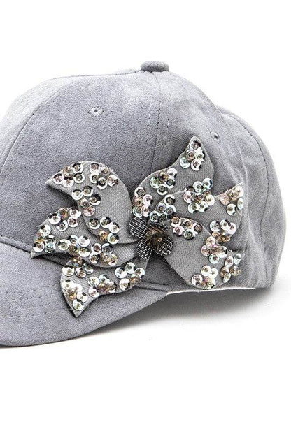 Beaded Flower Suede Fashion Cap - Shop Style & More | Fresh Looks, Everyday Deals & Free Shipping