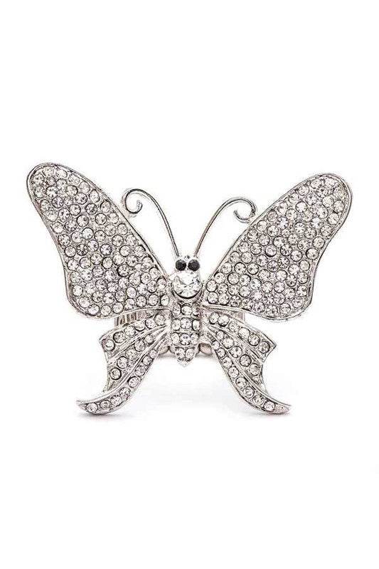 Crystal Butterfly Iconic Stretch Ring - Shop Style & More | Fresh Looks, Everyday Deals & Free Shipping