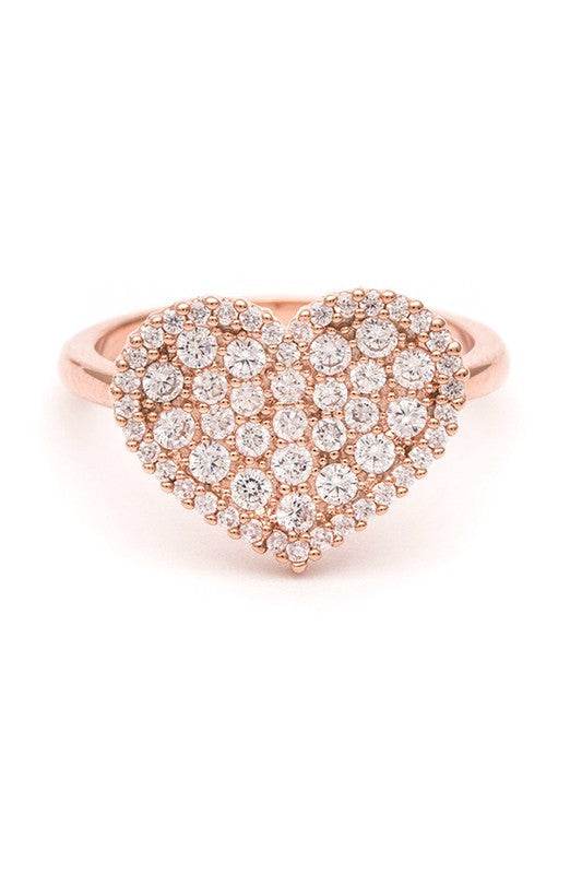 CZ Heart Ring - Shop Style & More | Fresh Looks, Everyday Deals & Free Shipping