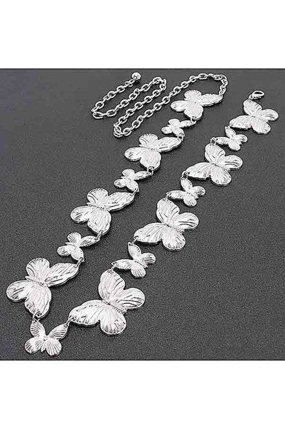 Textured Butterfly Metal Chain Belt - Shop Style & More | Fresh Looks, Everyday Deals & Free Shipping
