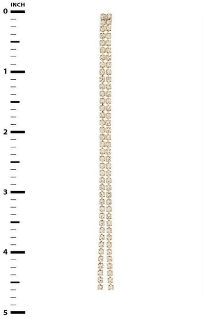 Rhinestone Long Drop Earrings - Shop Style & More | Fresh Looks, Everyday Deals & Free Shipping