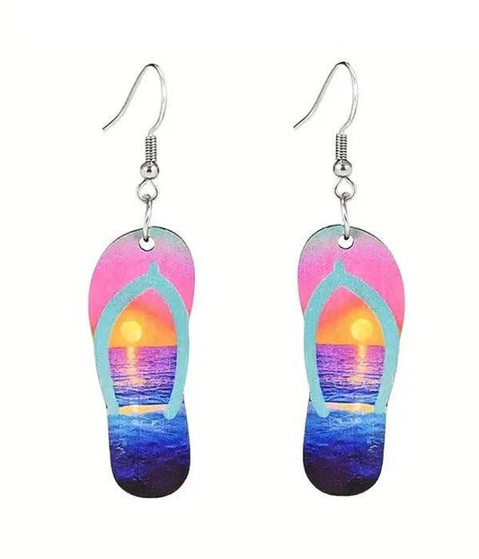 Flip Flop Earrings - Sunset - Shop Style & More | Fresh Looks, Everyday Deals & Free Shipping