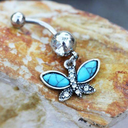 Butterfly Dangle Navel Ring - Shop Style & More | Fresh Looks, Everyday Deals & Free Shipping
