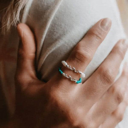 Kuta Wave Stone Stretch Ring - Shop Style & More | Fresh Looks, Everyday Deals & Free Shipping