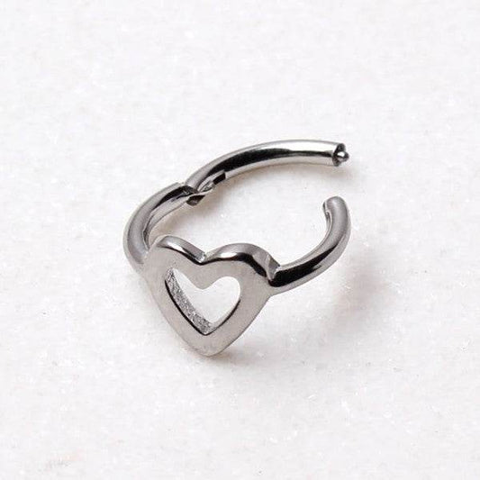316L Stainless Steel Heart Seamless Clicker Ring - Shop Style & More | Fresh Looks, Everyday Deals & Free Shipping