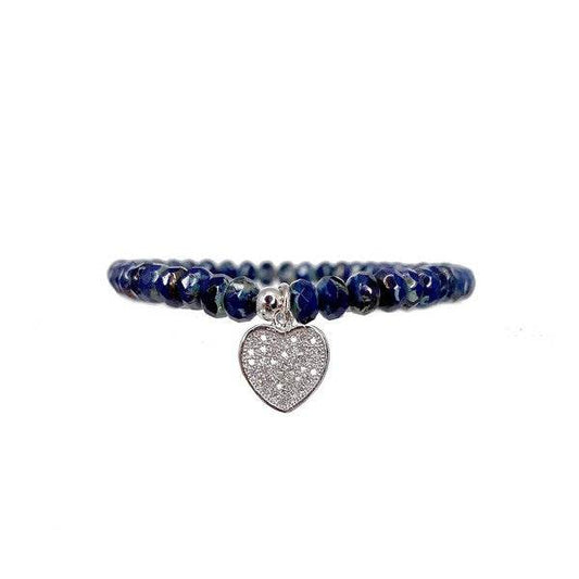 Harper Rhodonite Heart Bracelet - Shop Style & More | Fresh Looks, Everyday Deals & Free Shipping